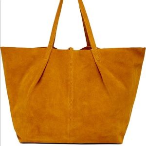 Mango Leather Shopper